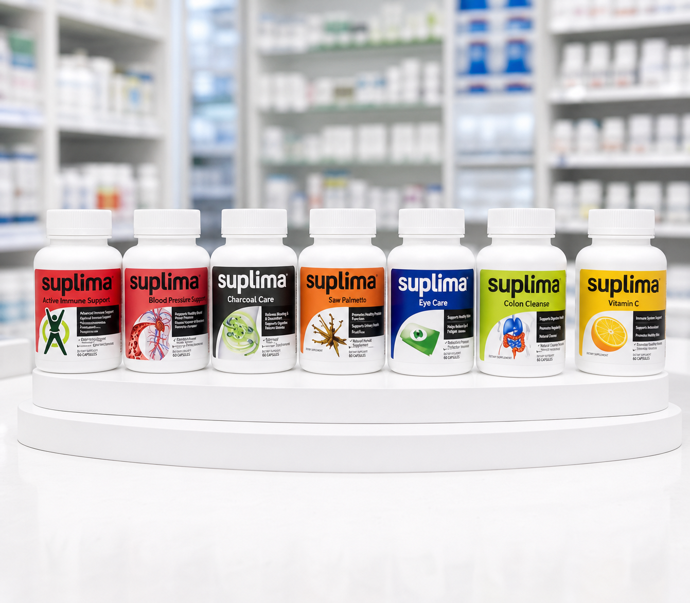 Everyday vitamins and health supplements