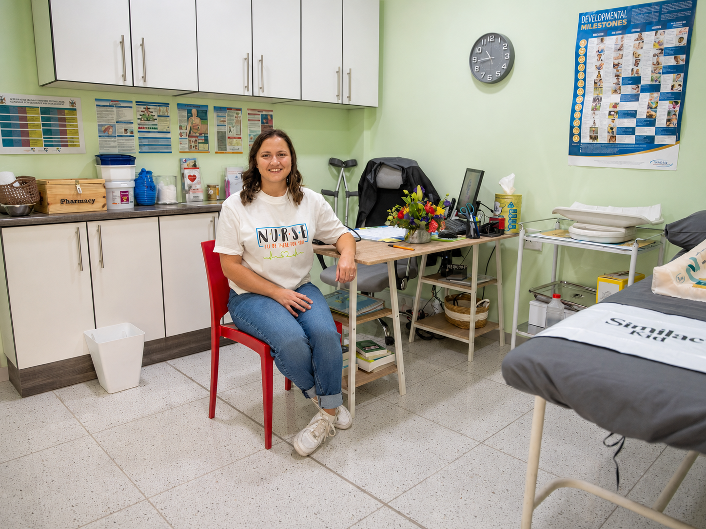 Private consultation room inside Pionierspark Pharmacy Clinic