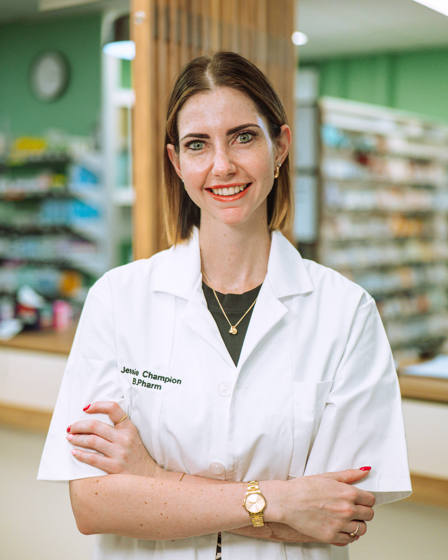 Jessie Champion, co-owner and managing pharmacist at Pionierspark Pharmacy